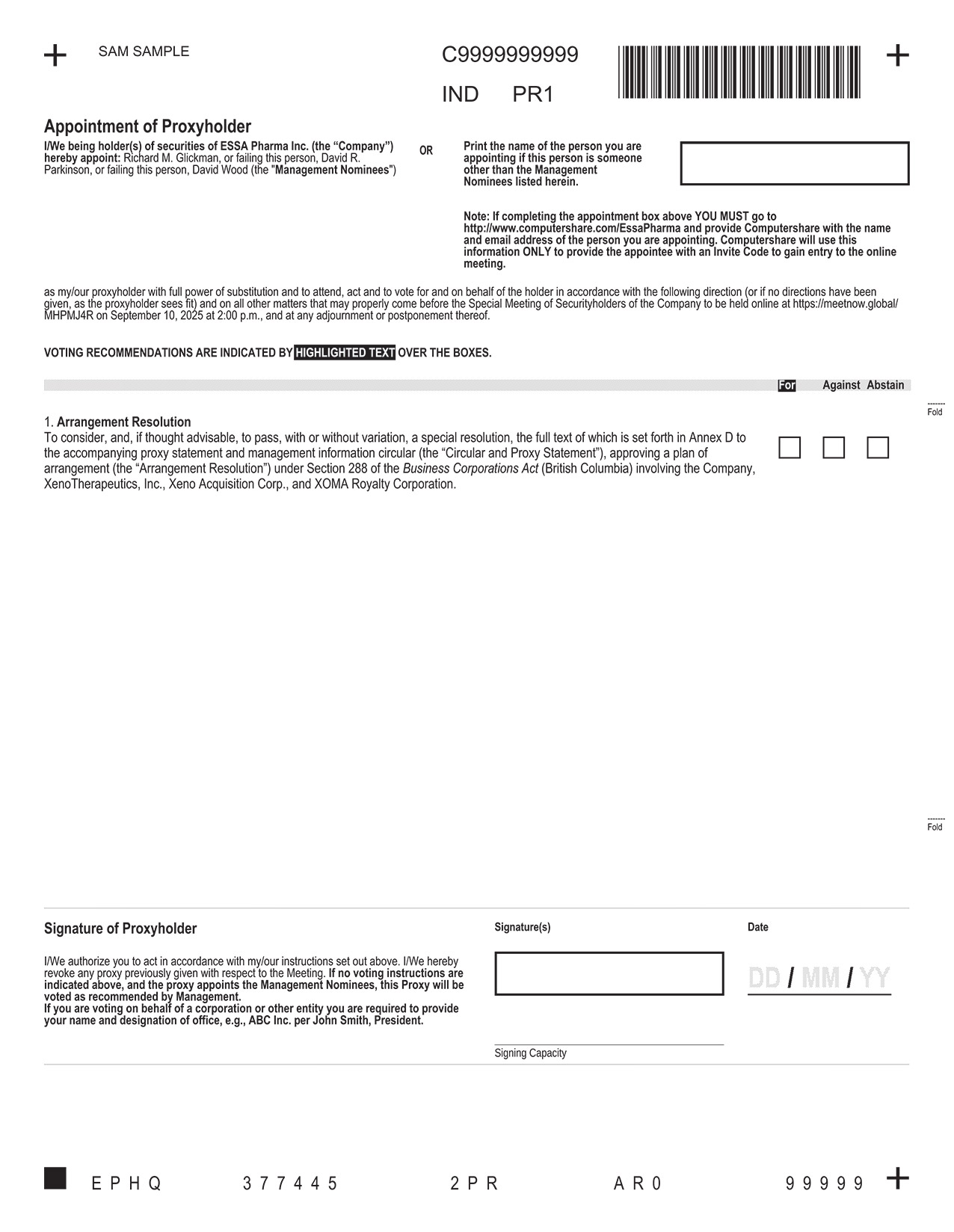 [MISSING IMAGE: px_essapharmaproxy1pg04-bw.jpg]