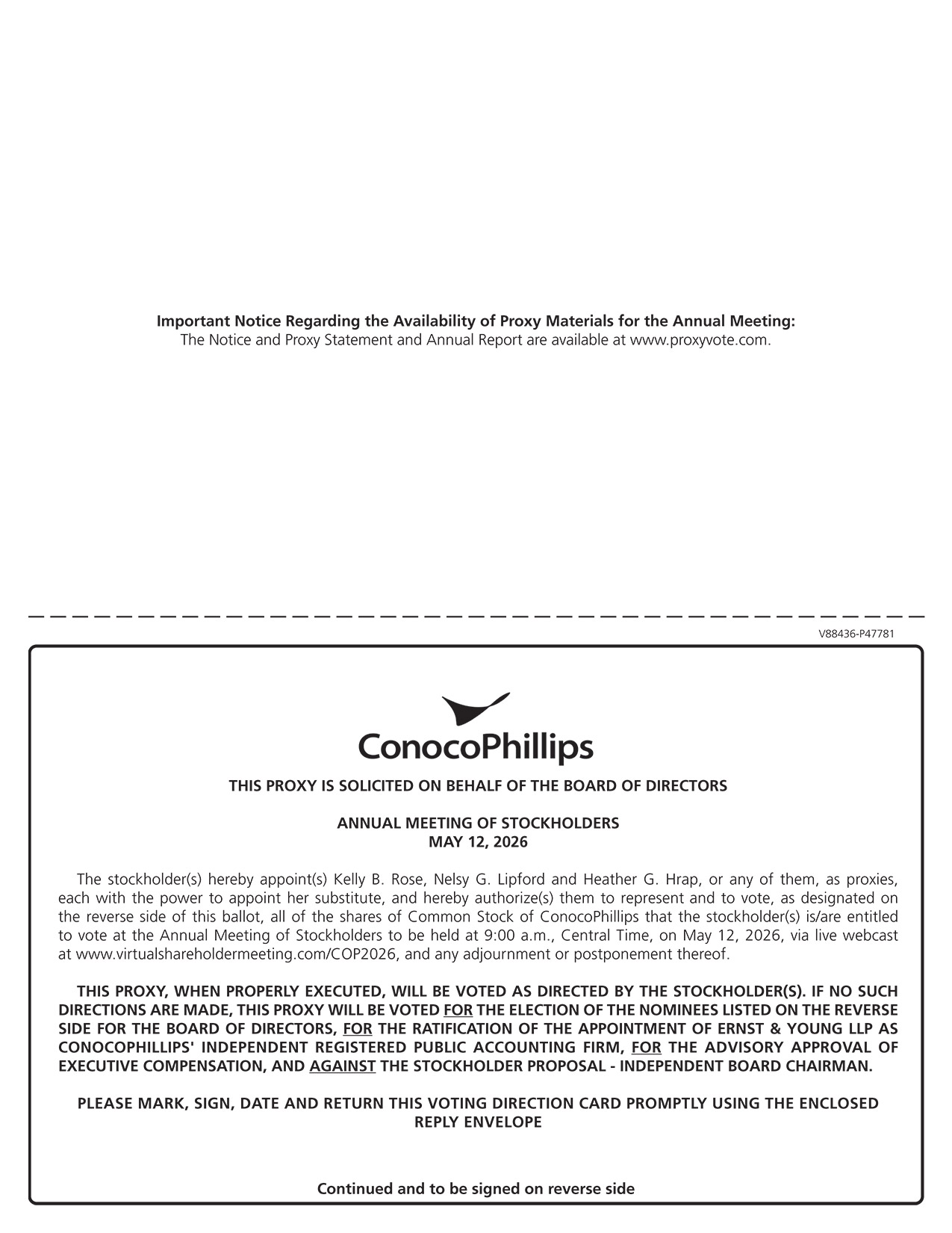 [MISSING IMAGE: px_25conocopxy01pg02-bw.jpg]