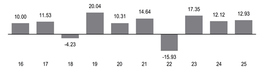 PerformanceBarChartData(16:10,17:11.53,18:-4.23,19:20.04,20:10.31,21:14.64,22:-15.93,23:17.35,24:12.12,25:12.9300003051758)