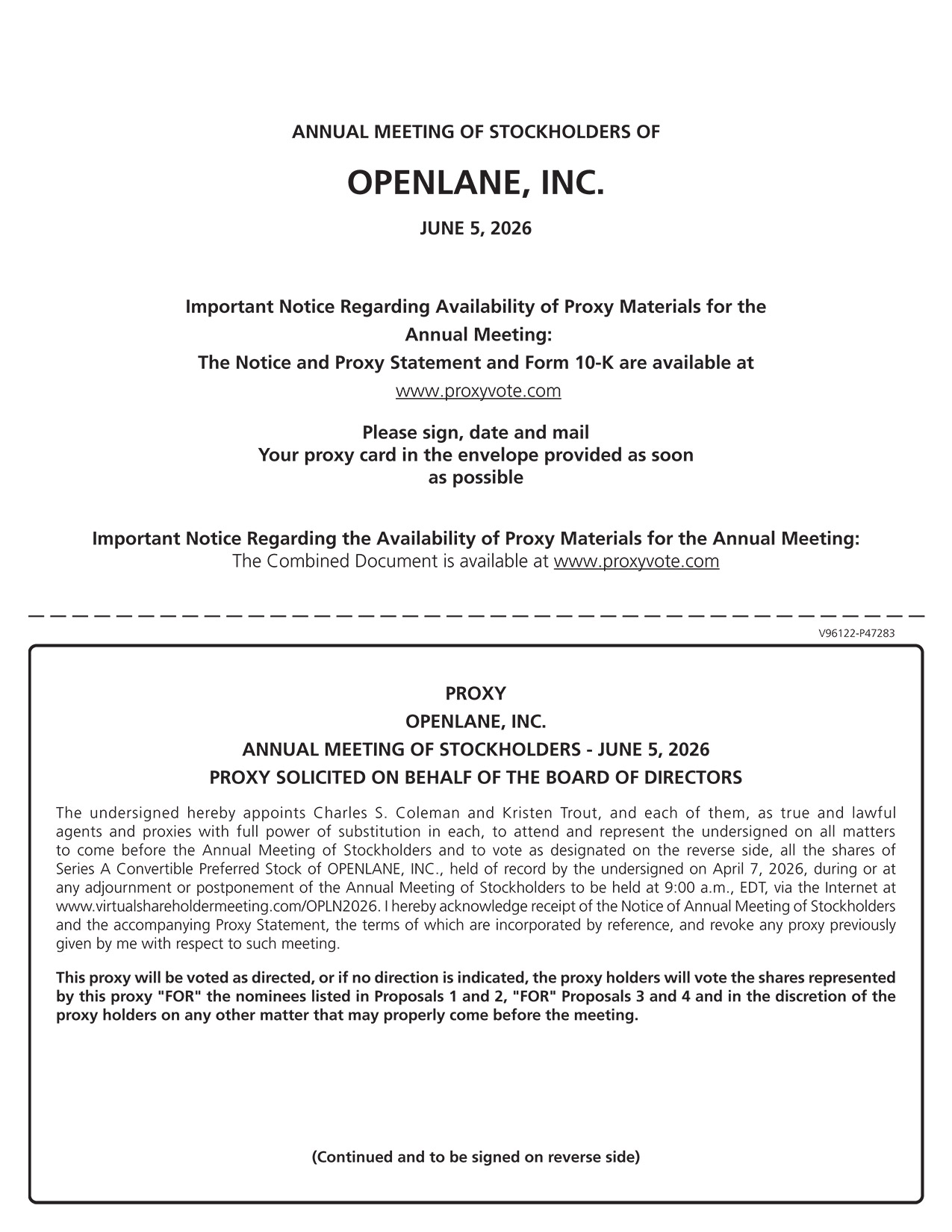 [MISSING IMAGE: px_26openlaneproxy1pg02-bw.jpg]