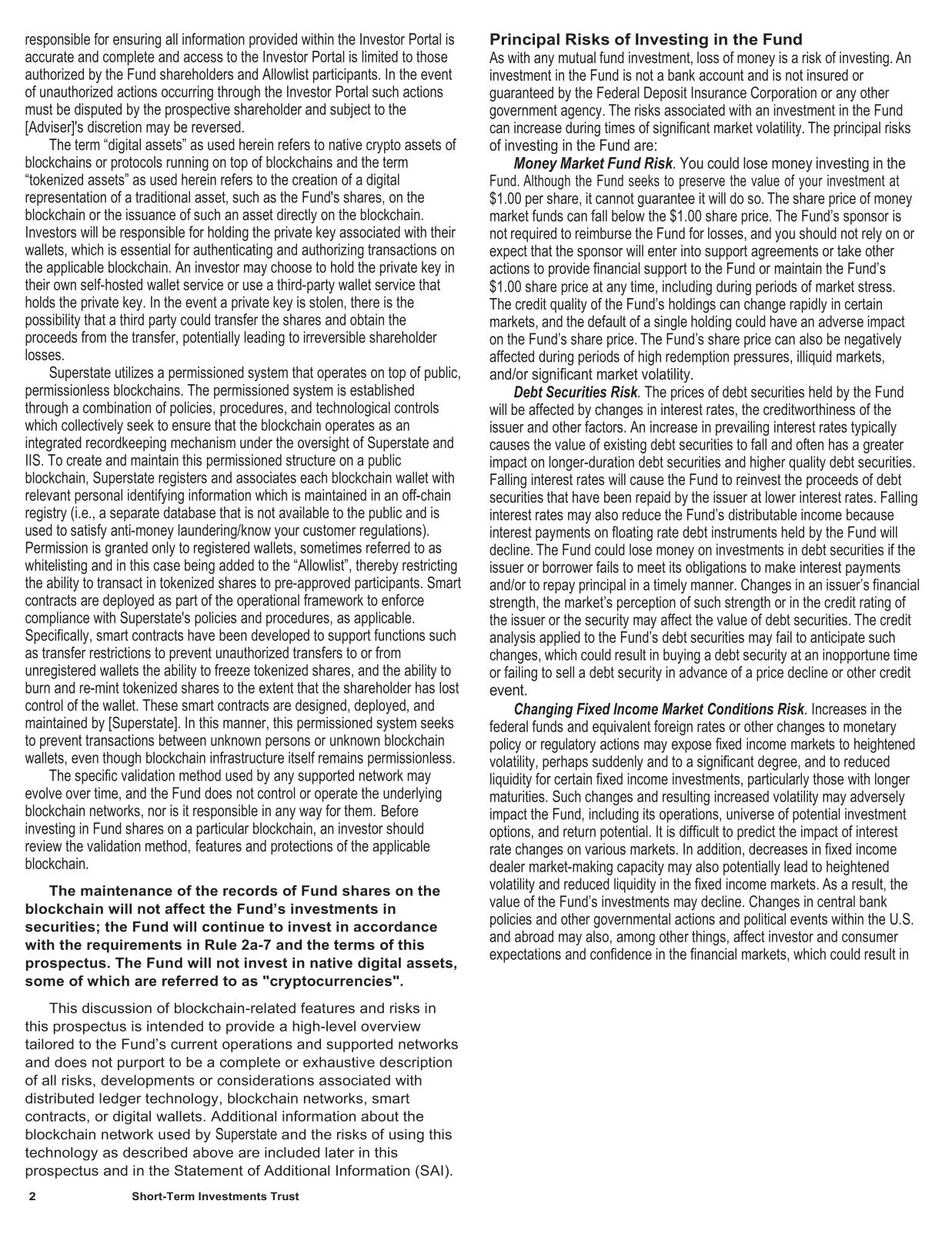 Stablecoin Reserve - Prospectus - Tokenized Shares 485(a).pdf page 4
