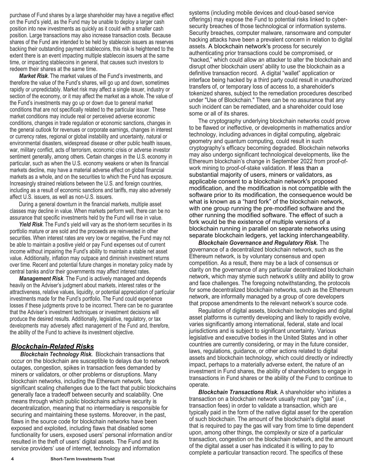 Stablecoin Reserve - Prospectus - Tokenized Shares 485(a).pdf page 6