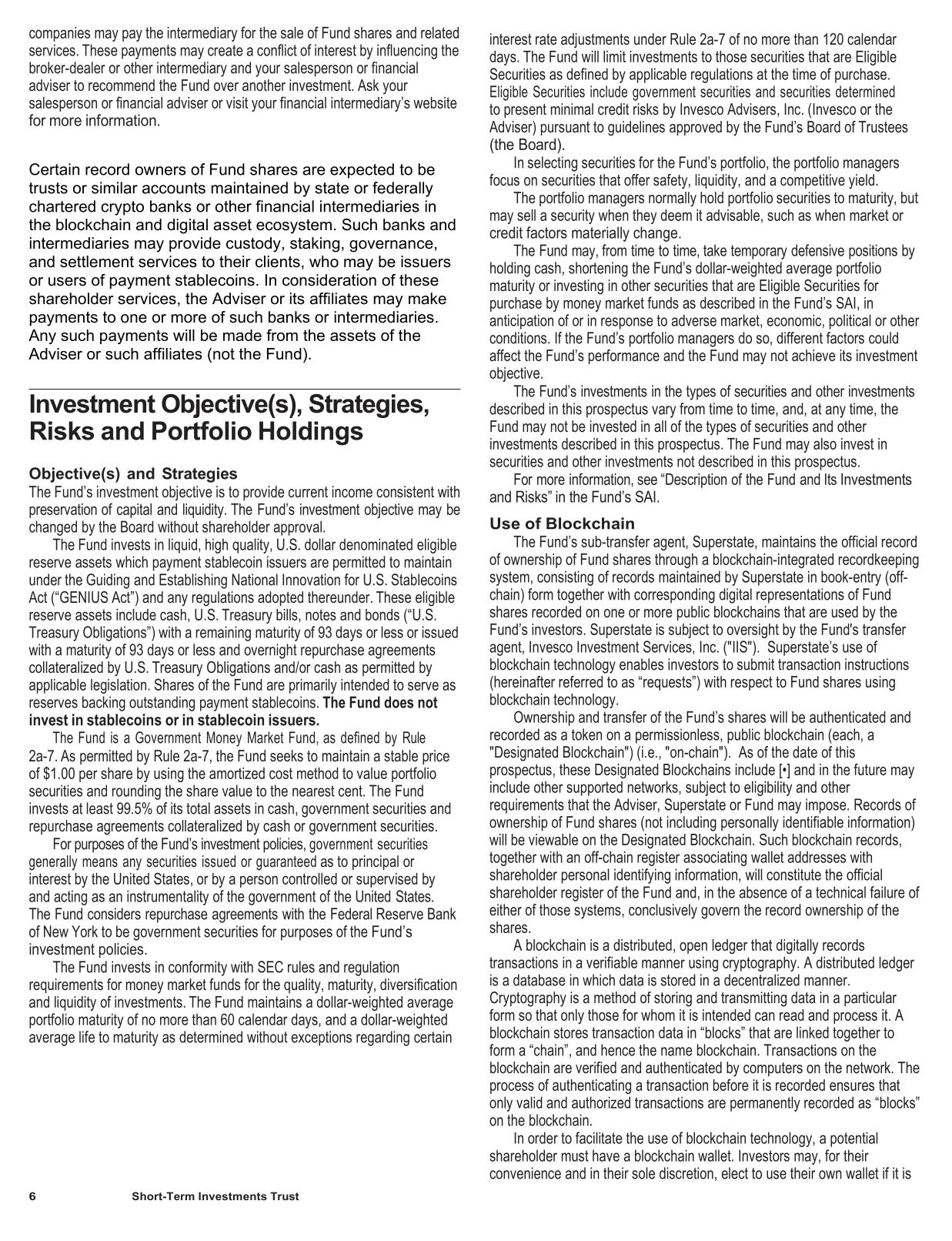 Stablecoin Reserve - Prospectus - Tokenized Shares 485(a).pdf page 8