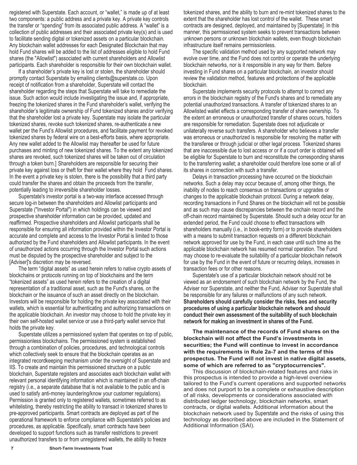 Stablecoin Reserve - Prospectus - Tokenized Shares 485(a).pdf page 9