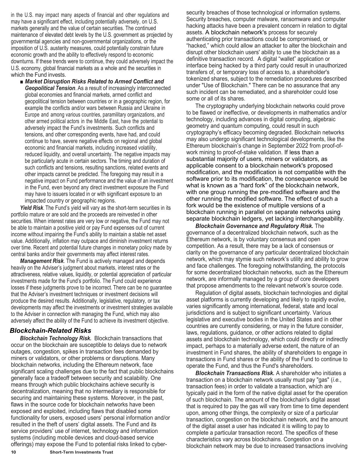 Stablecoin Reserve - Prospectus - Tokenized Shares 485(a).pdf page 12