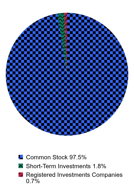 Holdings Allocation by Asset Type Pie Chart