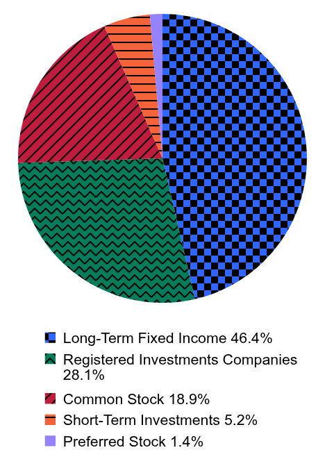 Holdings Allocation by Asset Type Pie Chart