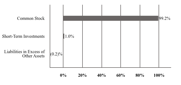 A graphical representation of Investments made.