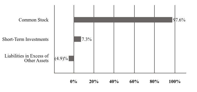 A graphical representation of Investments made.