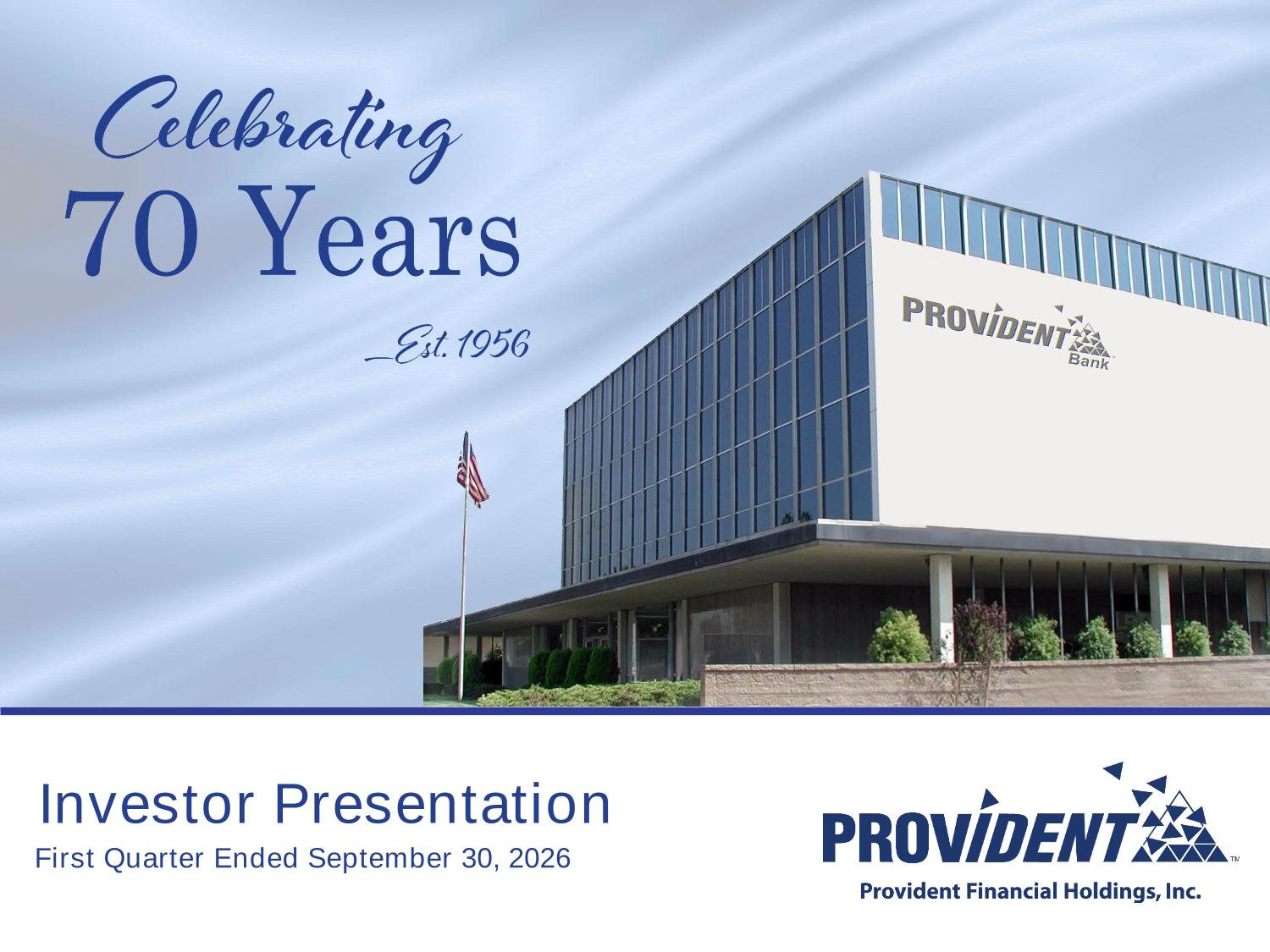 PROV Investor Presentation.pdf page 1